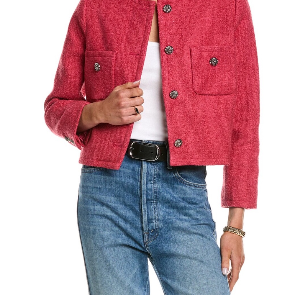 Ba&sh meredith jacket rose/red